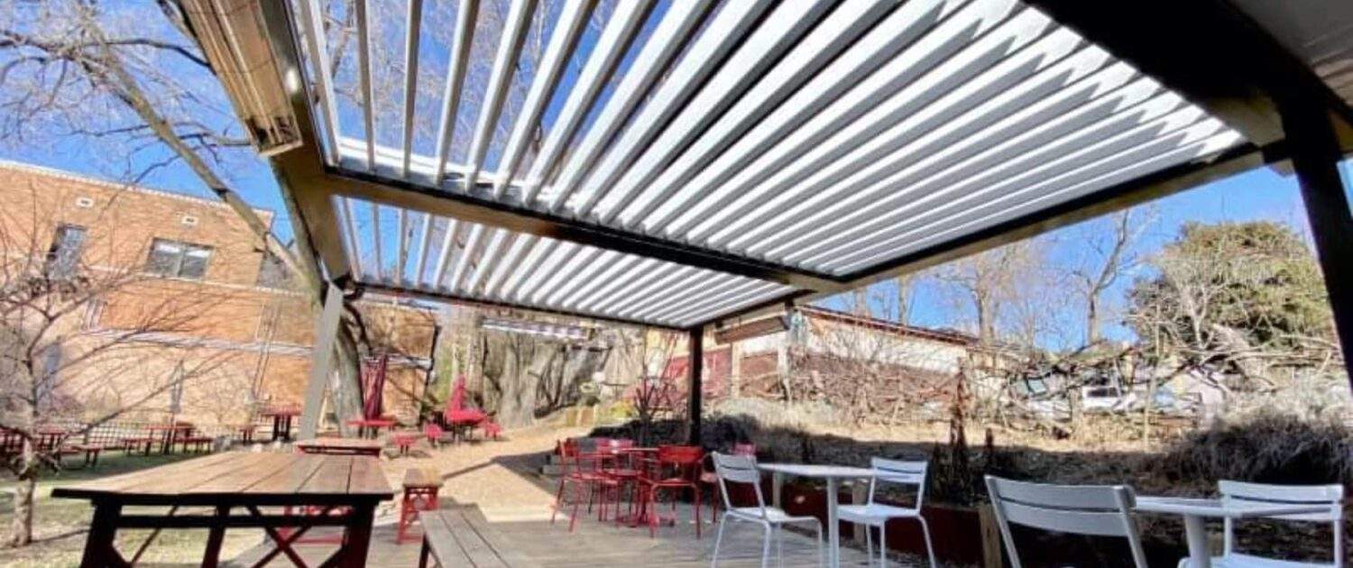 Louvered Pergola Open Over Deck Ft. Lauderdale FL
